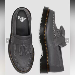 Dr. Martens Adrian Tassel Loafers – Gunmetal Gray, EU 39, Excellent Condition
